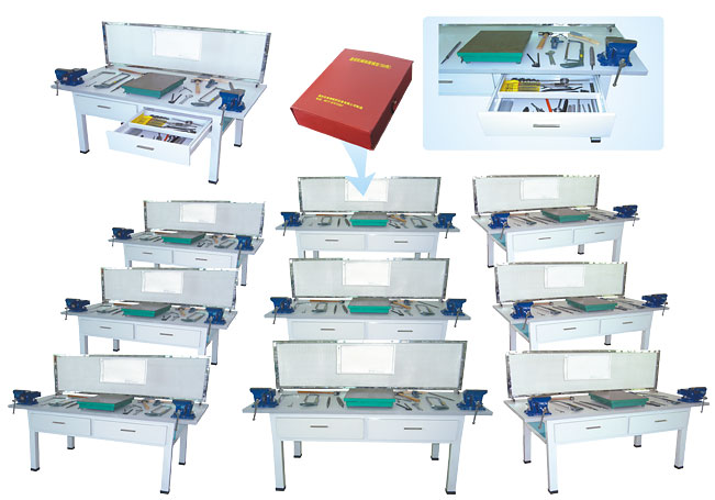 HY-901型鉗工實(shí)驗室設(shè)備（鉗工實(shí)訓(xùn)桌、單面2工位）